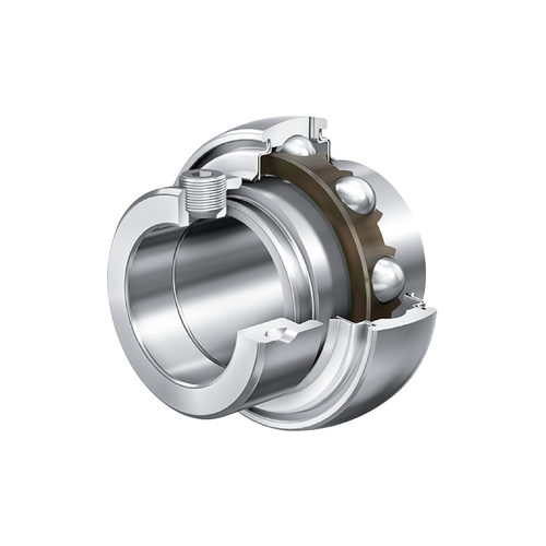 GNE40-XL-KRR-B Radial insert Ball Bearing Spherical Outer Ring with Eccentric locking collar, R seals on both sides