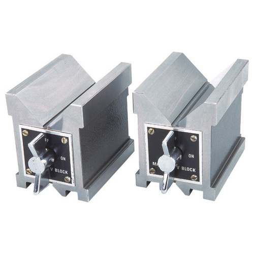 MVB/4S Groz Tool Makers Magnetic Vee Block, 100 X 75 X 95mm, 70mm Capacity
