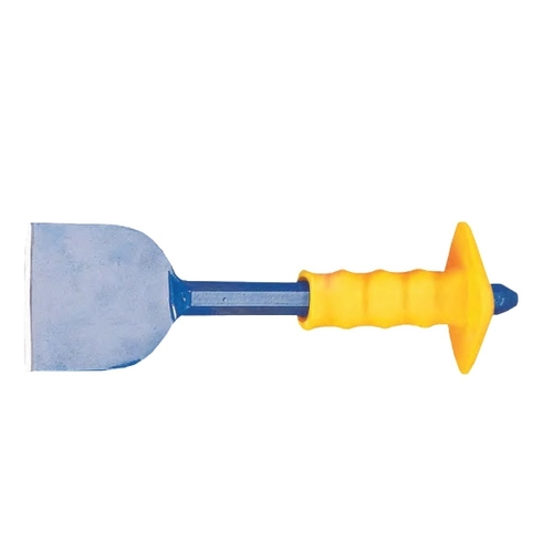 FLR/CHS/9/2-1-2/GRP/YE Groz Floor Chisel, 225mm X 63mm Wide With Grip Guard