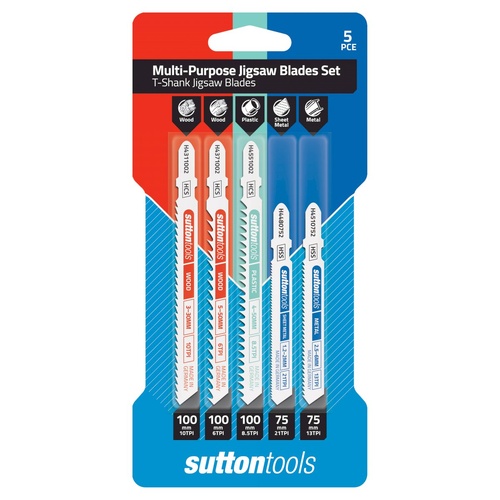Jigsaw Blade T-Shank H490 Multi-purpose Set 5 Pack