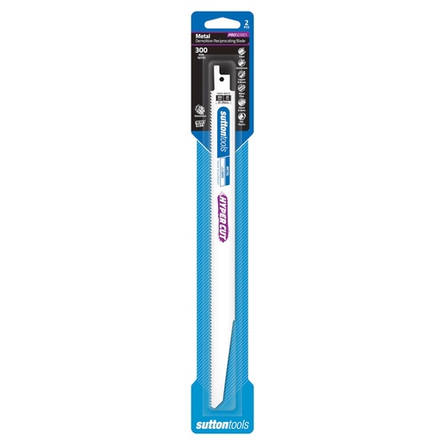 Recip Blade H505 Demo Metal 300x22x1.57mm 10TPI Bi-Metal HYPERCUT 2 Pack