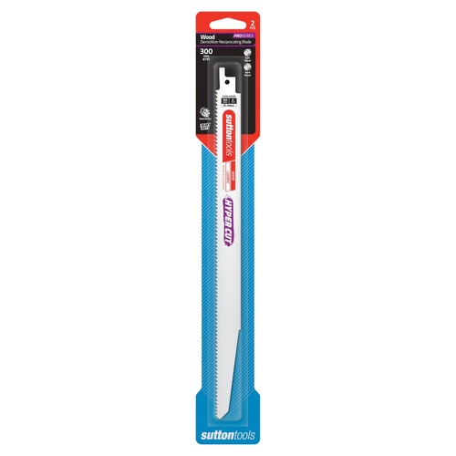 Recip Blade H506 Demo Wood 300x22x1.57mm 6TPI Bi-Metal HYPERCUT 2 Pack