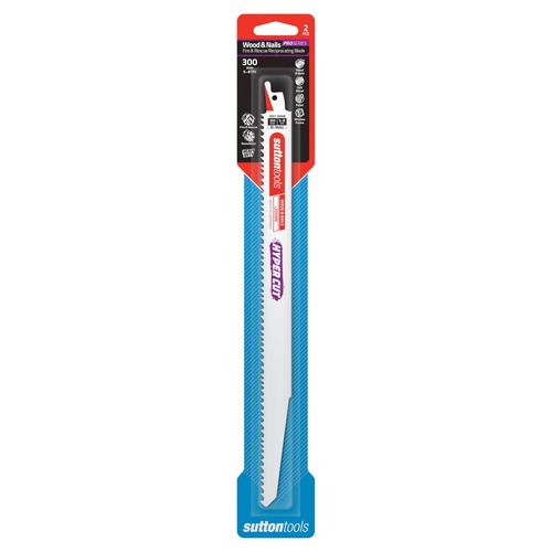 Recip Blade H507 Demo Fire & Rescue 300x22x1.57 5-8TPI Bi-Metal HYPERCUT 2 Pack