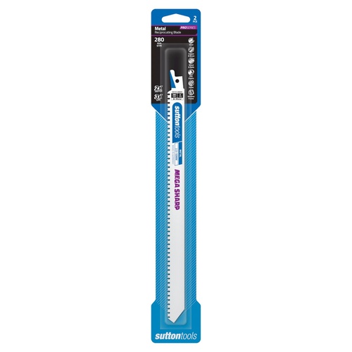 Recip Blade H510 Metal 280x19x0.9 5TPI Bi-Metal MEGA SHARP 2 Pack