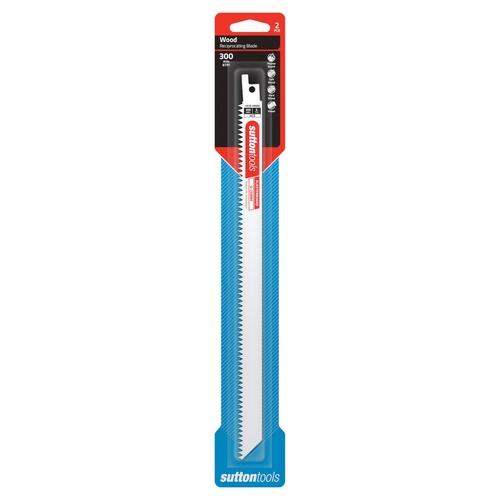 Recip Blade H530 Plaster 300x19x1.05mm 6 TPI HCS 2 Pack