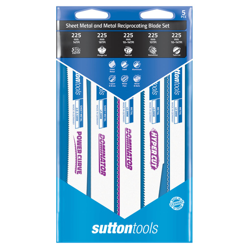 Recip Blade set H589 Metal Cutting 5 Pack