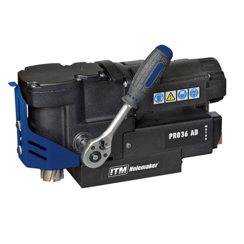 Holemaker PRO36AD Magnetic Base Angle Drill,240V, Capacity: 36mm Dia x 30mm