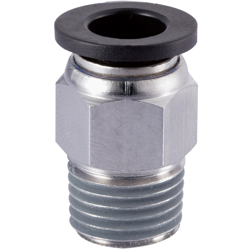 20-003-0204 QF3 1/8 Tube x 1/4 BSPT Push-In Male Connector