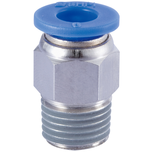 20-M003-04M06 QFM3 4mm Tube x M6 Push-In Male Connector