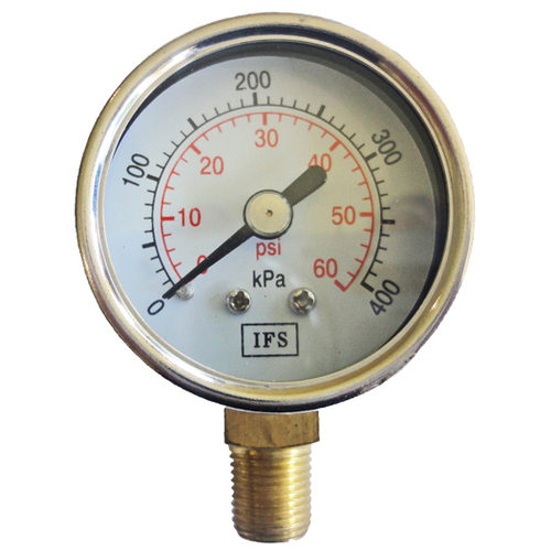 27-04B2-002 Pressure Gauge 40mm 250 KPA 1/8 BSPT Bottom Entry Dry (25-1035)