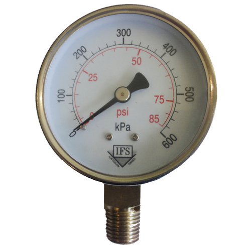 27-06B4-002 Pressure Gauge 63mm 250 KPA 1/4 BSPT Bottom Entry Dry (25-1260)