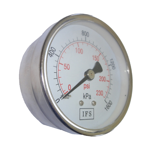 27-06R4-002 Pressure Gauge 63mm 250 KPA 1/4 BSPT Rear Entry Dry (25-1356)