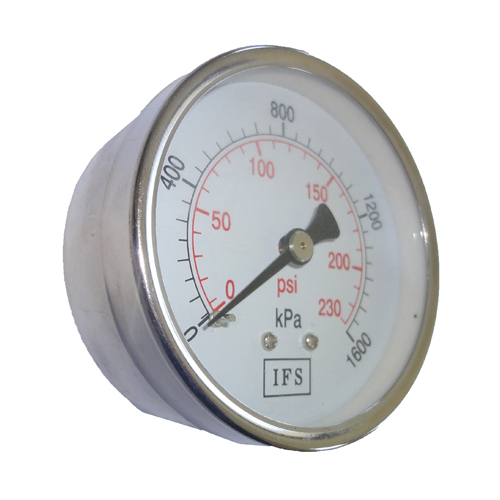 27-06R4-010 Pressure Gauge 63mm 1000 KPA 1/4 BSPT Rear Entry Dry (25-1358)
