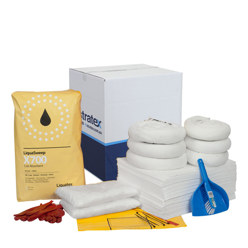 120 Litre Wheeled Bin Standard Spill Kit Refill - Oil & Fuel