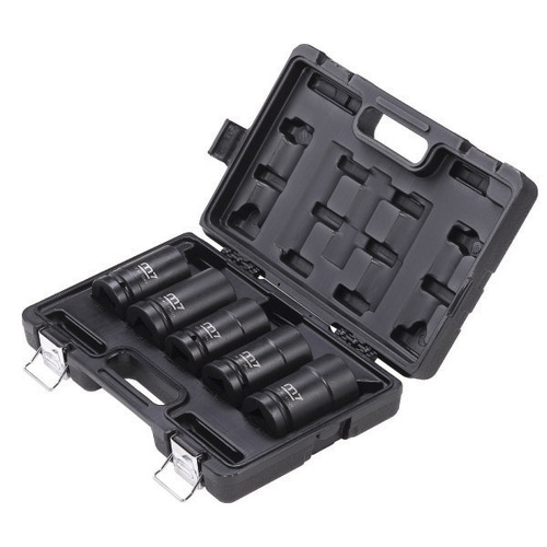 M7 Impact Budd Wheel Socket Set 1" Dr, 5 Pce, 33, 35, 38, 41mm & 1-1/2"