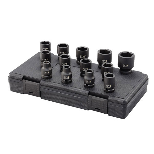 M7 Impact Socket Set, 3/8" Drive, 13Pce, 6 - 19mm