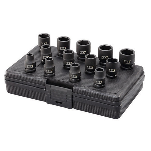 M7 Impact Socket Set, 1/2" Drive, 13 Pce, 7/16" - 1-1/4"