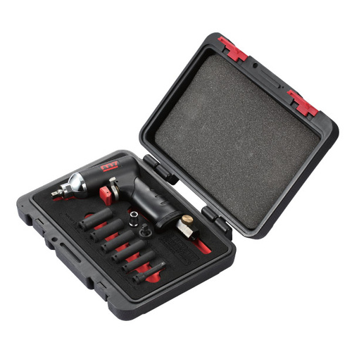 M7 Impact Wrench Kit , Pistol Style, 8 Piece, 1/4" Dr, 40 Ft/Lb