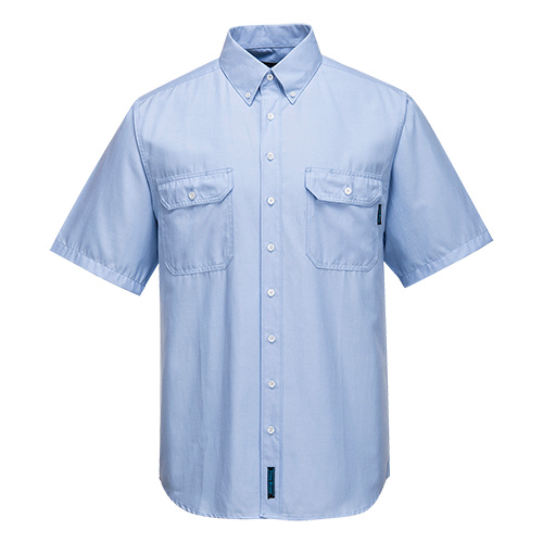 Chambray Shirt S/S Blue 4XL