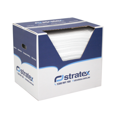 Oil & Fuel Standard Absorbent Pad - 500mm x 400mm x 200gsm - Box of 200