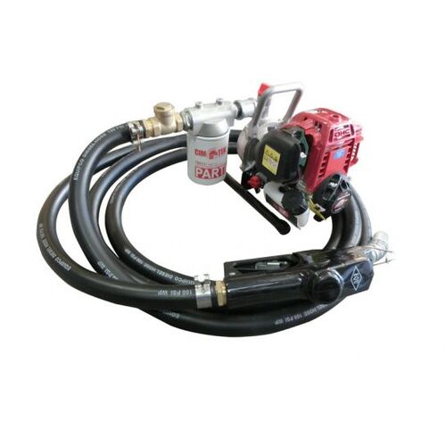1" Aluminium diesel transfer pump Honda GX25 with 6mt hose Diesel use only 80 LPM max flow rate