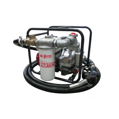 2" Aluminium diesel transfer pump Honda GX120 Kit with 6mt x 32mm hose for Diesel 150 LPM max flow rate