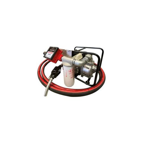 2'' Aluminium diesel transfer pump Honda GX120 Kit with 6mtr x 32mm rubber hose for Diesel 100-130 LPM max flow rate
