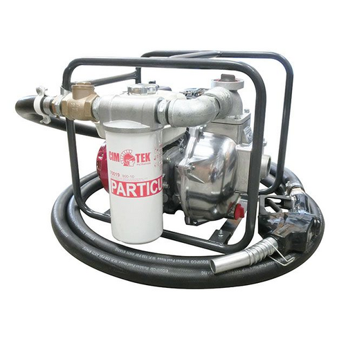 2" Aluminium diesel transfer pump Honda GX160 Kit incl. 6mtr x 25mm hose with Nozzle & 10 micron Filter