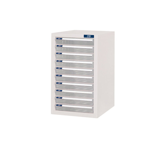 ITM Parts Cabinet, 10 Drawers A4, 275W X 340D X 482H