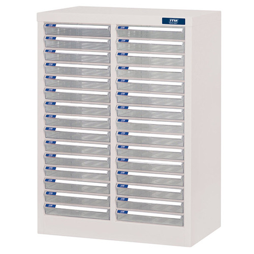 ITM Parts Cabinet, 30 Drawers A4, 543W X 340D X 738H