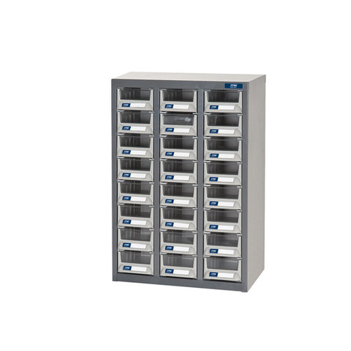 ITM Parts Cabinet, Metal A7 24 Drawers 444W X 222D X 642H