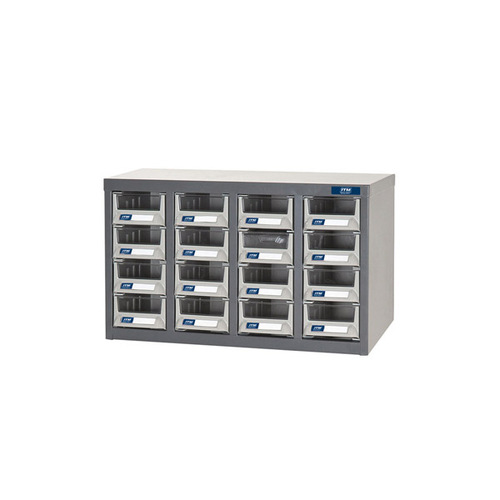 ITM Parts Cabinet, Metal A7 16 Drawers 586W X 222D X 350H