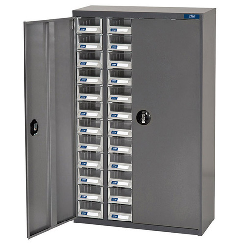 ITM Parts Cabinet, Lockable, Metal A7 48 Drawers 586W X 270D X 970H