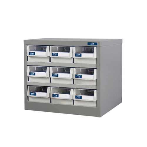 ITM Parts Cabinet, Metal Hd 9 Drawers 550W X 400D X 440H