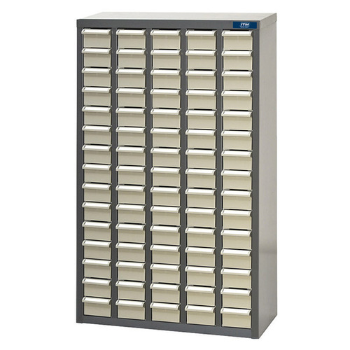 ITM Parts Cabinet, Metal With Abs Drawers St1 75 Drawers 586W X 222D X 937H