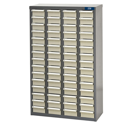 ITM Parts Cabinet, Metal With Abs Drawers St2 60 Drawers 586W X 222D X 937H