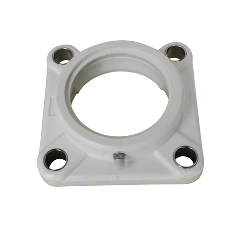PL-F206 Economy Thermoplastic 4 Bolt Flanged Bearing Housing incl. End Cap