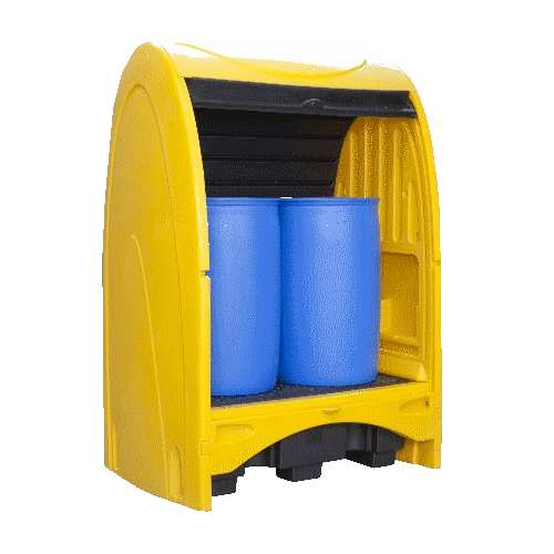 2 Drum Hard Cover Unit (1565W x 995L x 2110Hmm) - 250L Sump