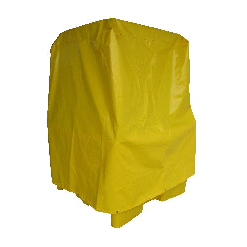 Frameless All-Weather Canvas Cover for Single Stackable IBC Spill Pallet