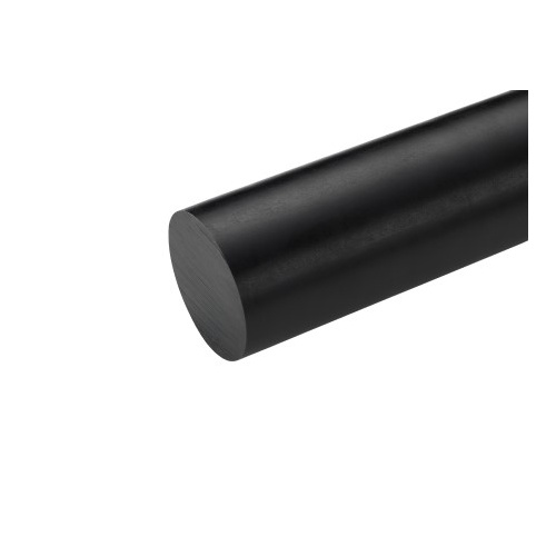 25x1000mm Ultra High Molecular Weight Polyethylene Rod Black