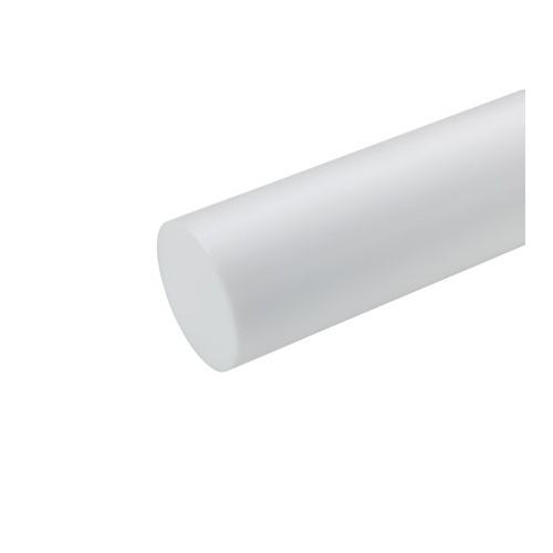 25x305mm Teflon Rod (PTFE) Natural White