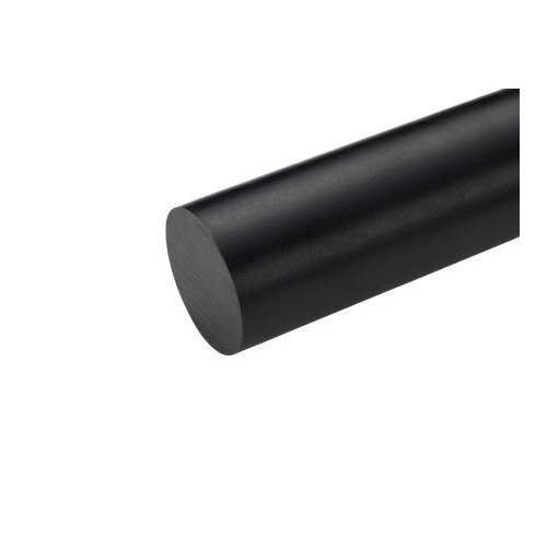 60x1000mm Ultra High Molecular Weight Polyethylene Rod Black