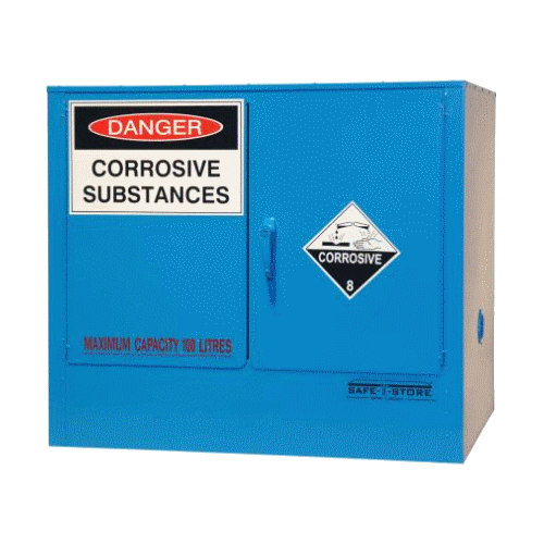 Class 8 Corrosive Substances Storage Cabinet (770H x 965W x 620D mm) - 100L