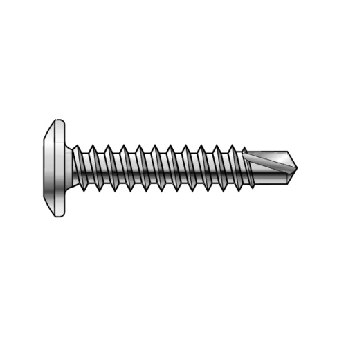 1016X30 Metal Self Drilling Screw Wafer Head Square Drive BiMetal