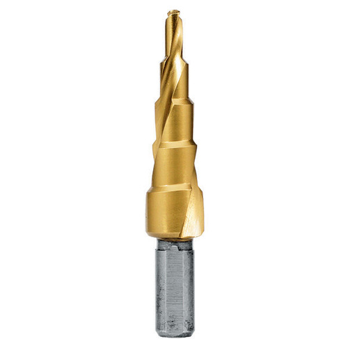 Holemaker Step Drill, Spiral Flute, 9 Steps, 5.5mm Step Length, 4 - 12mm