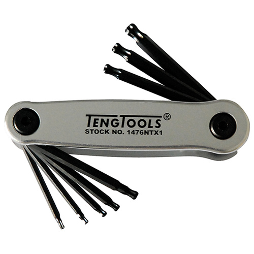 Teng Folding Ball-End TX Key Set, 8Pce