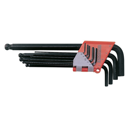 Teng Ball-End Metric Hex Key Set, 9Pce, 1.5mm-10mm