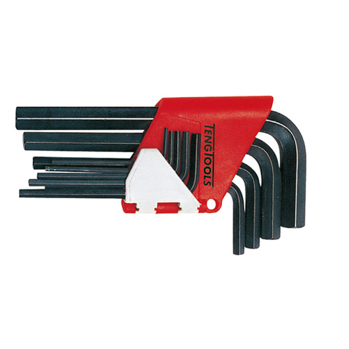Teng Standard Metric Hex Key Set, 9Pce, 1.5mm- 10mm