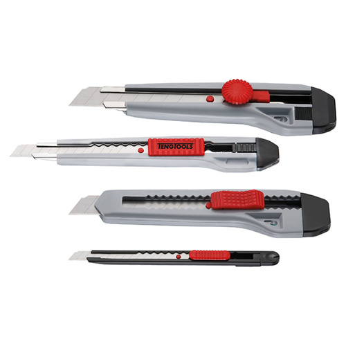 Teng 4Pce Snap-Off Blade Box Knife Set