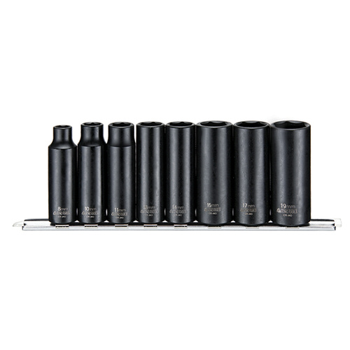 Teng 8Pce 3/8" Dr. Deep Impact Socket Set 8-19mm